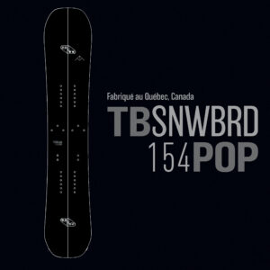 POP SPLITBOARD NOIR-BLACK SNOW EDITION